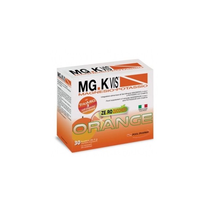 MG.K Vis Orange Zero Zuccheri 30 Bustine - Integratore per Stanchezza e Affaticamento