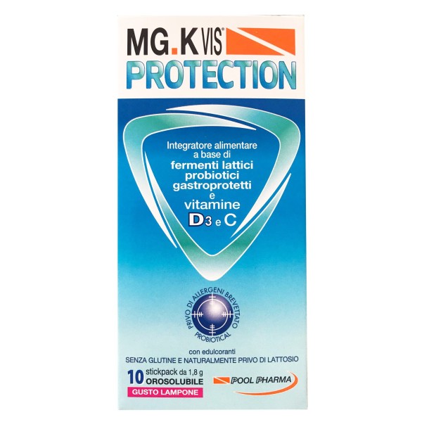 Mgk Vis Protection 10 Stick - Integratore di Fermenti Lattici Vitamina C e D3