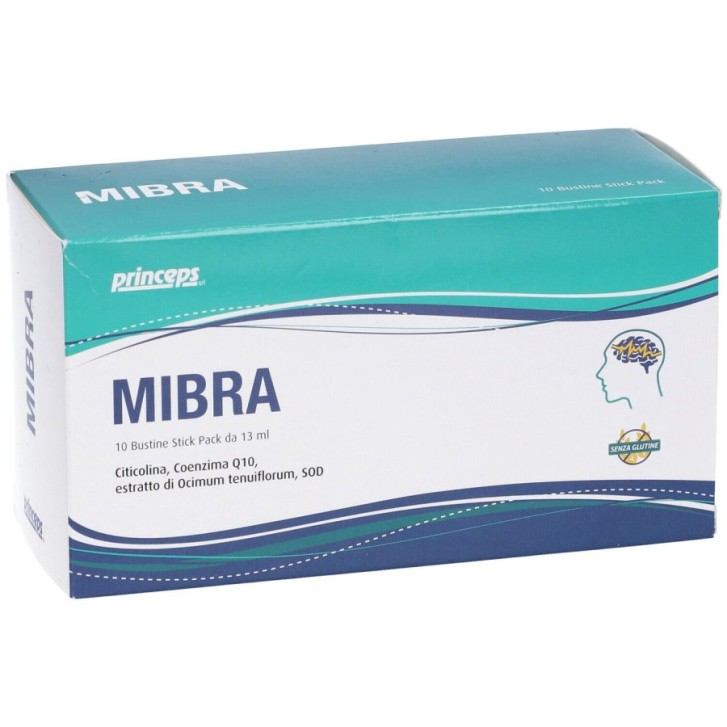Mibra 10 stick - Integratore Citicolina e Coenzima Q10