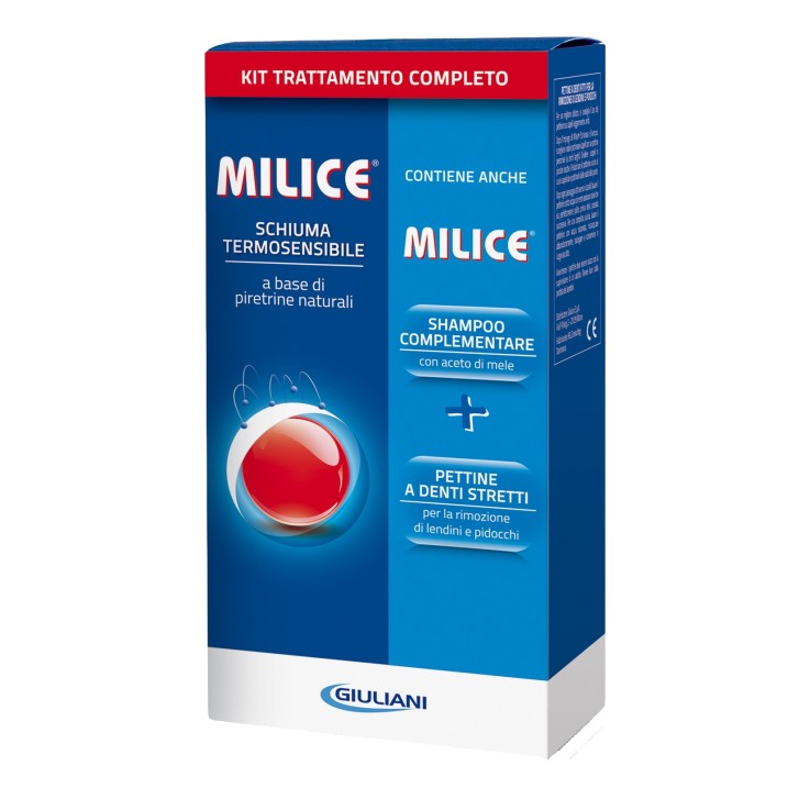 Milice Multipack Shampoo 80 ml + Schiuma 150 ml Trattamento Antipediculosi