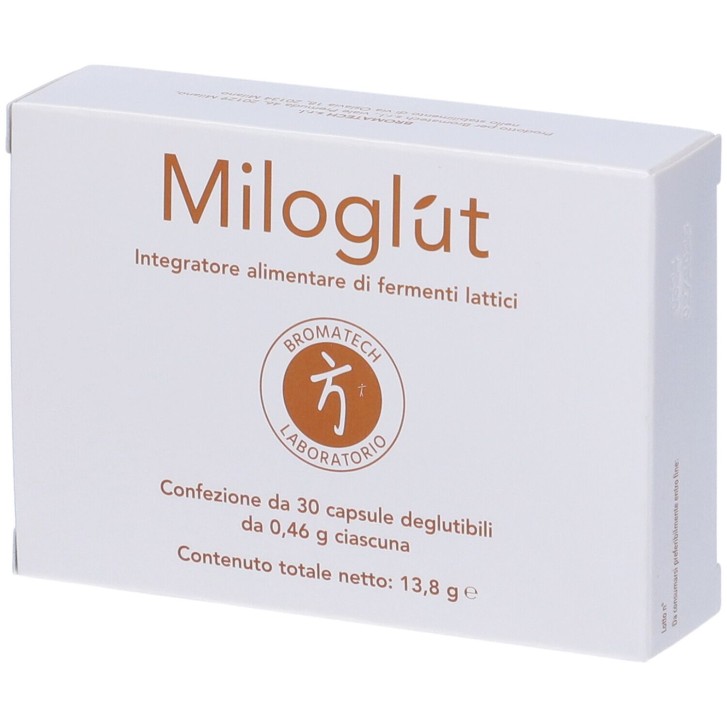 Miloglut 30 Capsule - Integratore per Equilibrio della Flora Intestinale