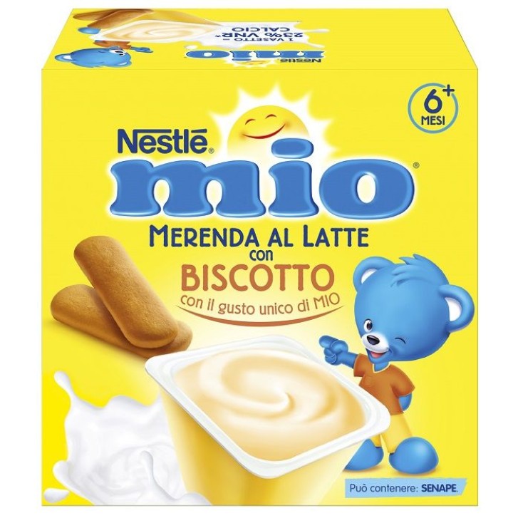 Nestle' Mio Merenda Latte Biscotto 4x100 grammi