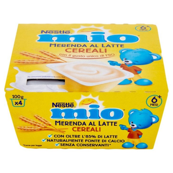 Mio Merenda Latte Cereali Nestle' 4x100 grammi