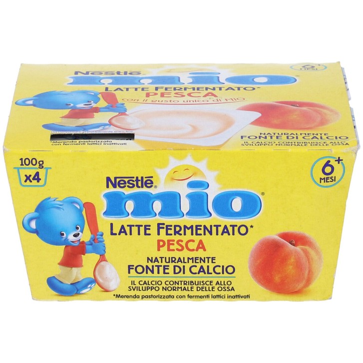 Nestle Mio Merenda Latte Fermentato e Pesca 4x100 grammi