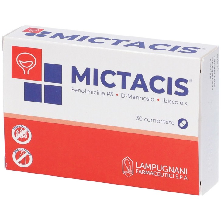 Mictacis 30 Compresse - Integratore Benessere Vie Urinarie