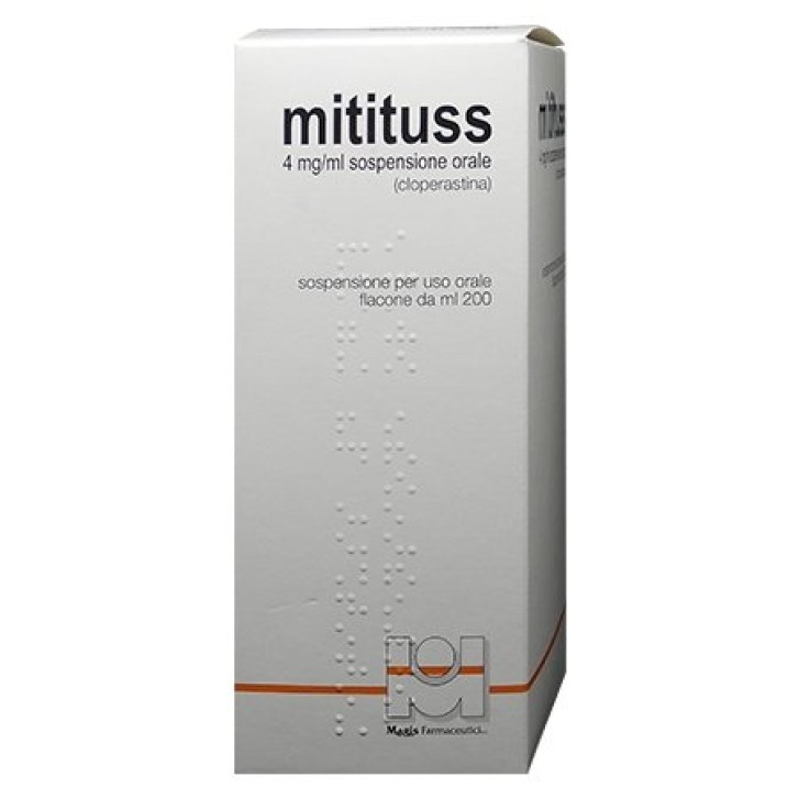 Mitituss Sospensione Orale 4 mg/ ml Sedativo Tosse 200 ml