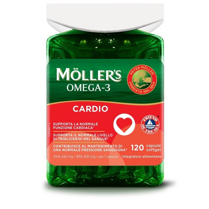 Moller's Omega 3 Cardio 120 capsule - Integratore Benessere Cardiaco
