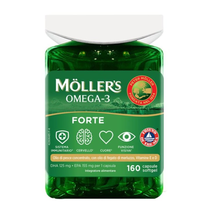 Moller's Omega 3 Forte 160 capsule - Integratore Epa e Dha