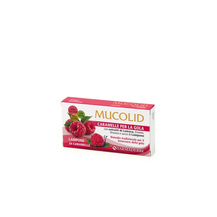 Mucolid Lumaca e Lampone 24 caramelle 