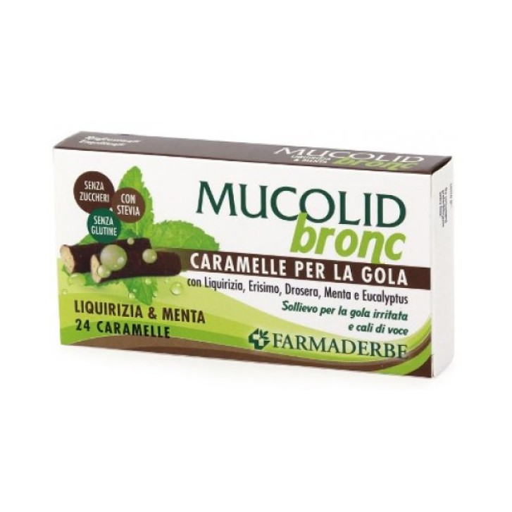 Mucolid Bronc Liquirizia e Menta 24 caramelle