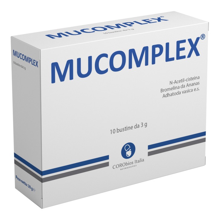 Mucomplex 10 Bustine - Integratore Benessere Gola e Vie Respiratorie