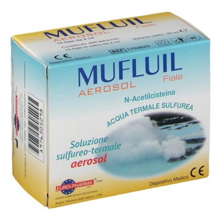 Mufluil Aerosol Fiale per Vie Aeree 15 flaconcini da 2 ml