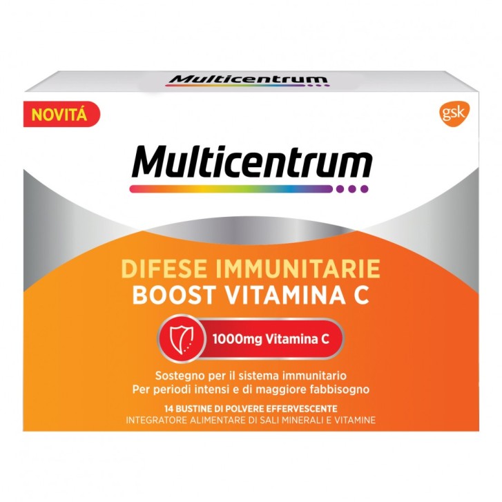 Multicentrum Difese Immunitare 14 bustine - Integratore Vitamina C 1000