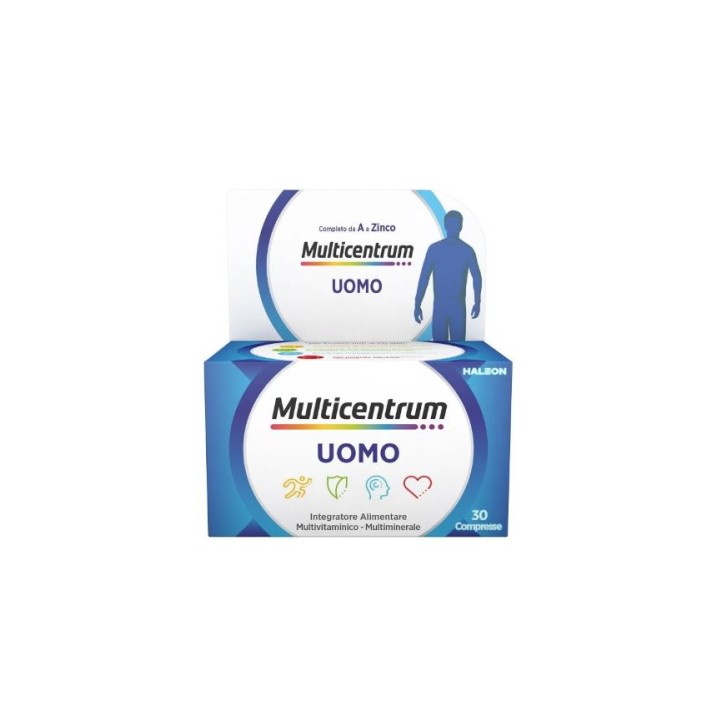 Multicentrum Uomo 30 Compresse - Integratore Multivitaminico e Multiminerale