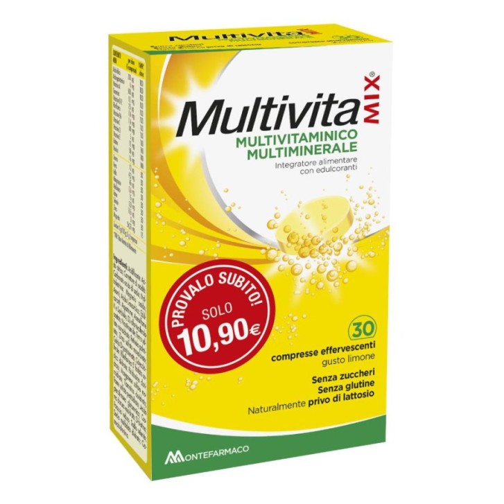 Multivitamix Multivitaminico Multiminerale 30 compresse effervescenti - Integratore Alimentare