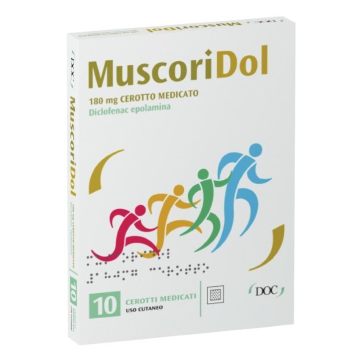 Muscoridol Diclofenac 180 mg 10 Cerotti Medicati