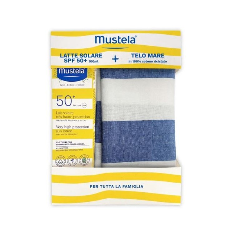 Mustela Latte Solare SPF 50+ 100 ml con Telo Mare