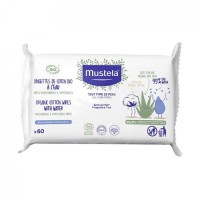 Mustela Salviette Detergenti all'Acqua in Cotone 60 pezzi