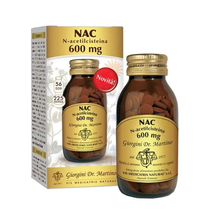 NAC 600 mg Dr. Giorgini 225 Pastiglie - Integratore Alimentare