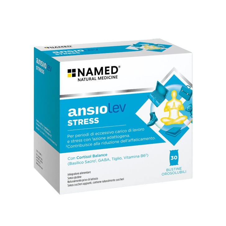 Ansiolev Stress 30 Bustine - Integratore per Stress e Affaticamento