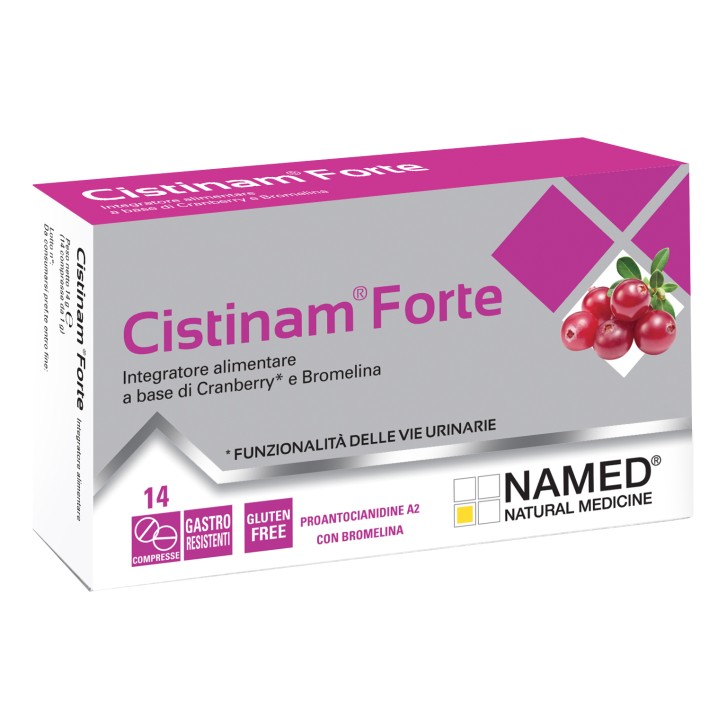 Named Cistinam Forte 14 Compresse - Integratore Cranberry e Bromelina