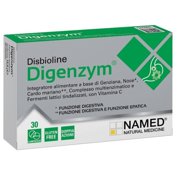 Named Disbioline Digenzym AB 30 compresse - Integratore Funzione Digestiva e Epatica