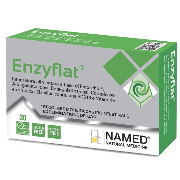 Named Enzyflat 30 Compresse - Integratore Funzione Gastrointestinale