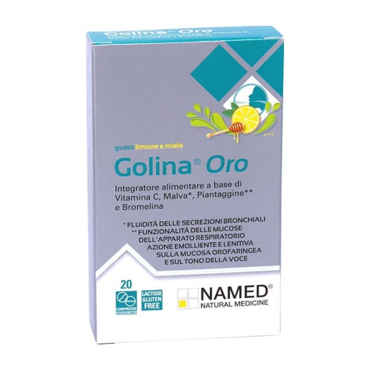 Named Golina Oro Limone e Miele 20 Compresse - Integratore Alimentare