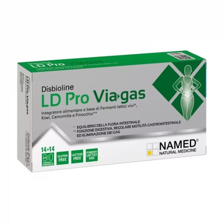 Named LD Pro Viagas 14 capsule + 14 compresse - Integratore Gas Intestinali