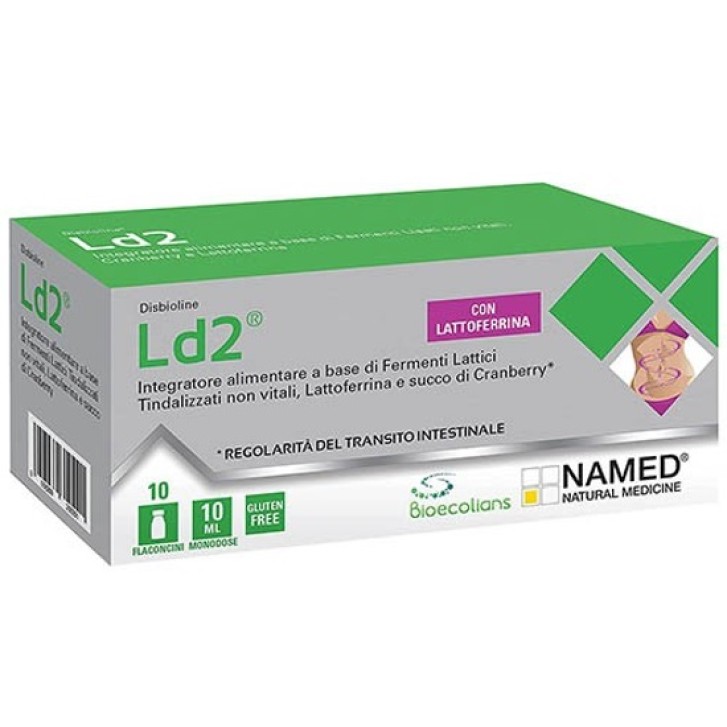 Named Disbioline LD2 10 flaconcini - Integratore Fermenti Lattici con Lattoferrina