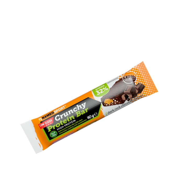 Named Sport Crunchy Proteinbar Dark Rock Chocolate Barretta Proteica 40 grammi