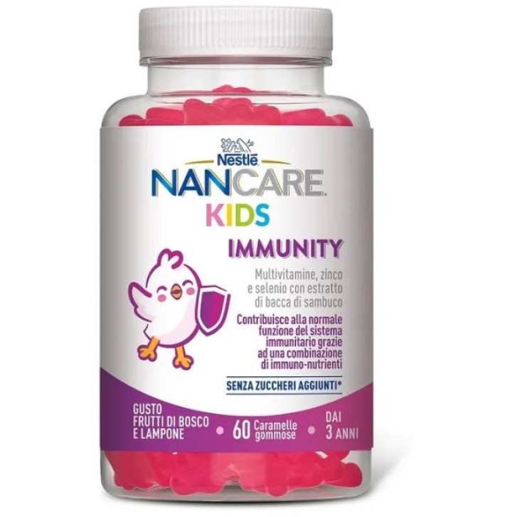 NanCare Kids Immunity 60 Caramelle Gommose - Integratore Difese Immunitarie Bambini