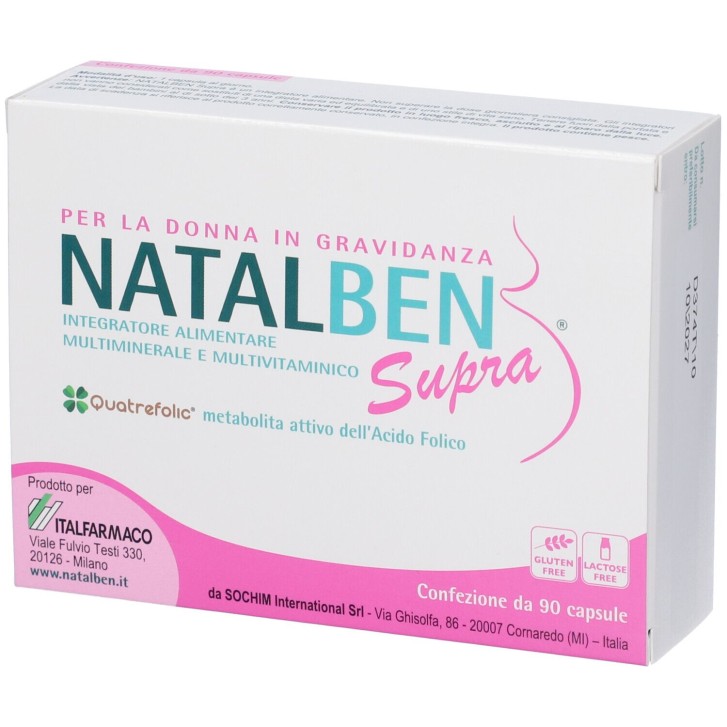 Natalben Supra 90 Capsule - Integratore per Gravidanza Natalben Supra 90 Capsule - Integratore per Gravidanza