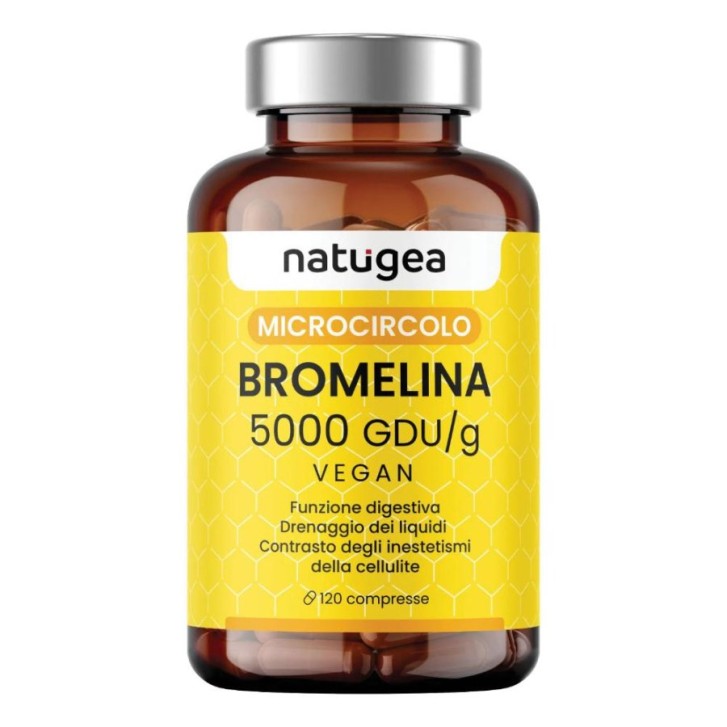 Natugea Bromelina 5000 120 compresse - Integratore Alimentare