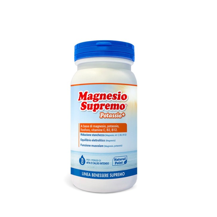 Natural Point Magnesio Supremo e Potassio K+ 150 grammi - Integratore Alimentare