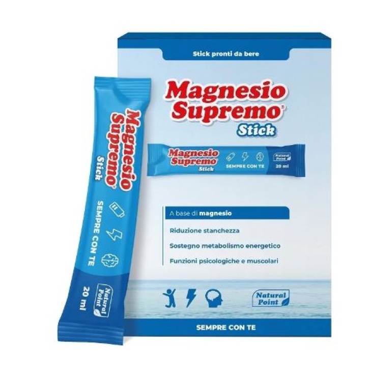 Natural Point Magnesio Supremo 20 Stick Da 20 Ml