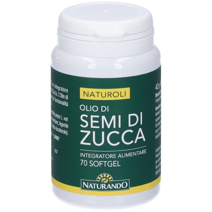 Semi di Zucca Naturando 70 capsule - Integratore Benessere Vie Urinarie e Prostata