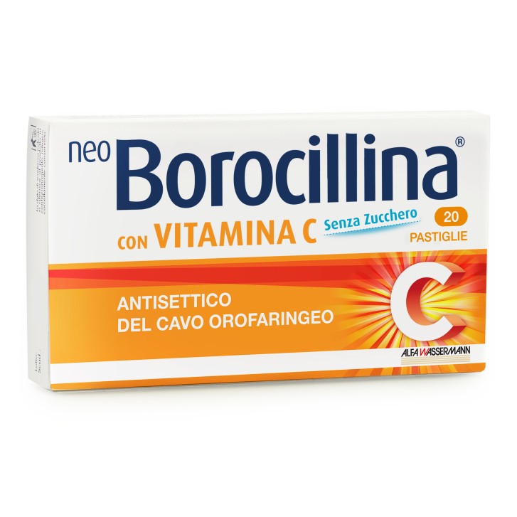 Neoborocillina C Senza Zucchero 20 pastiglie