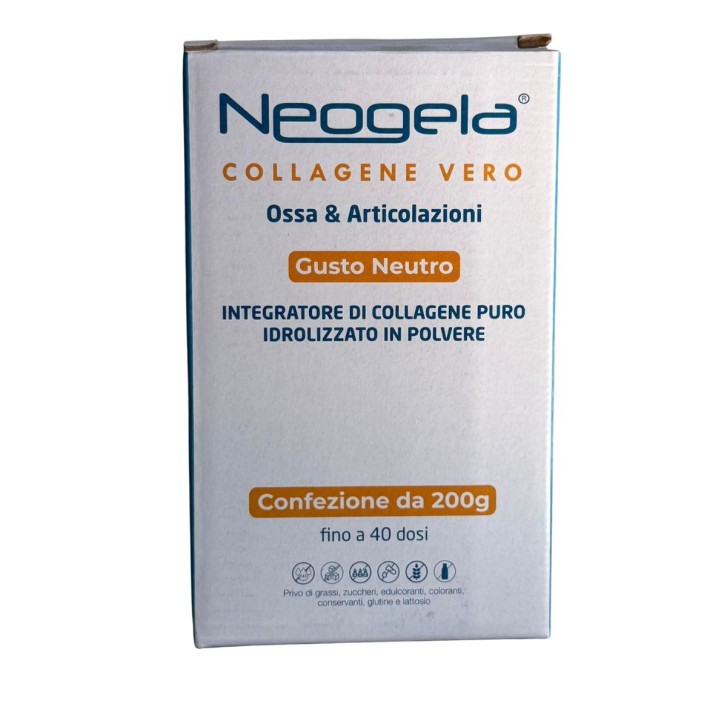 Neogela Collagene Polvere Zeta 200 grammi - Integratore Benessere Ossa e Cartilagini