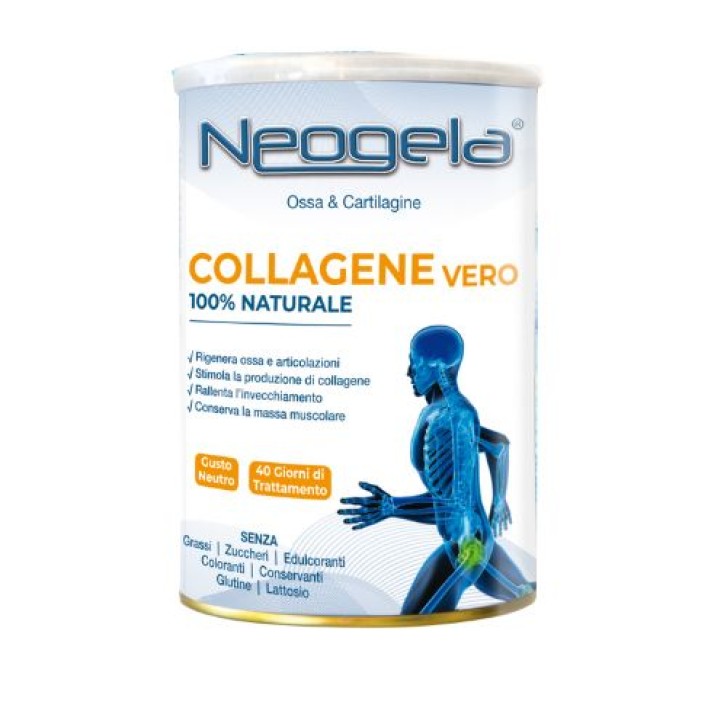 Neogela Collagene Polvere Zeta 400 grammi - Integratore Benessere Ossa e Cartilagini