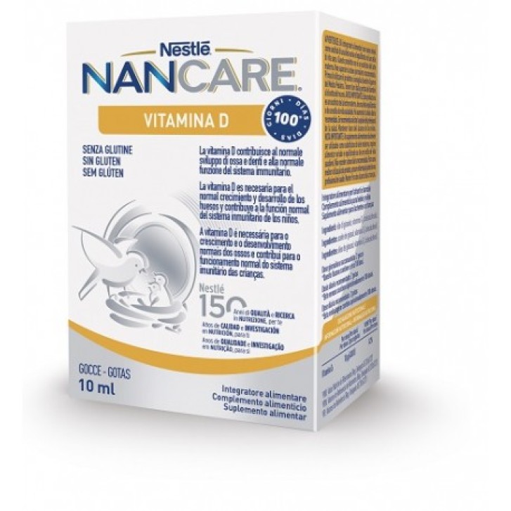 Nestle' Nancare Vitamina D Gocce 10 ml - Integratore Alimentare