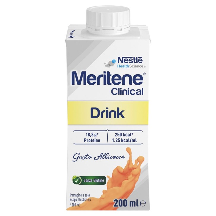 Meritene Clinical Drink Albicocca 200 ml - Alimento a Fini Medici Speciali