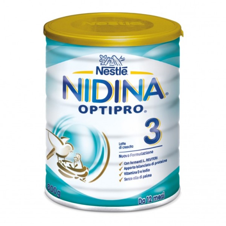 Nestle' Nidina OptiPro 3 Latte in Polvere di Crescita 800 grammi