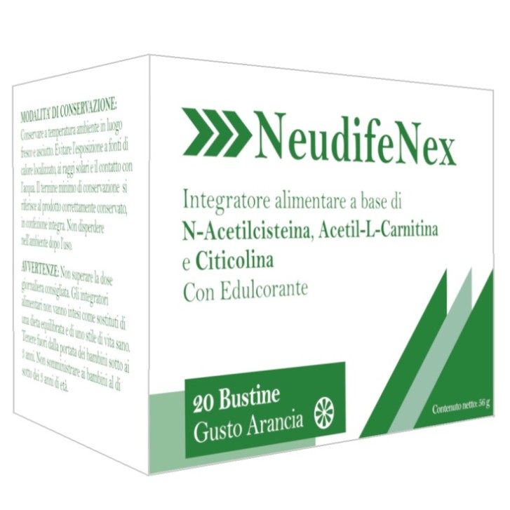 Neudifenex gusto Arancia 20 bustine - Integratore Benessere Vie Respiratorie