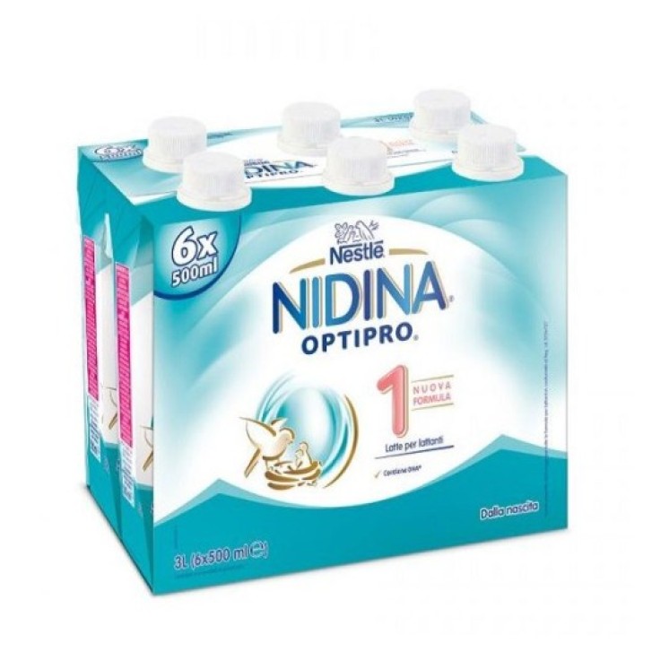 Nestle' Nidina Optipro 1 Latte 6 x 500 ml 