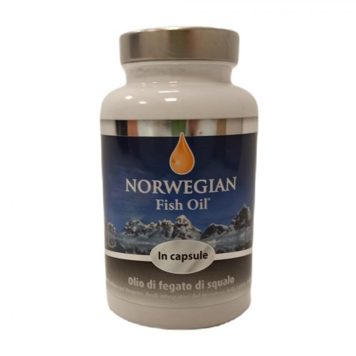 Norwegian Fish Oil Omega 3 Olio di Fegato di Squalo 120 capsule - Integratore Alimentare