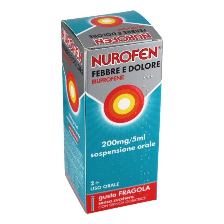 Nurofen Febbre e Dolore Bambini 200 mg/5 ml 100 ml - Farmaco Antipiretico