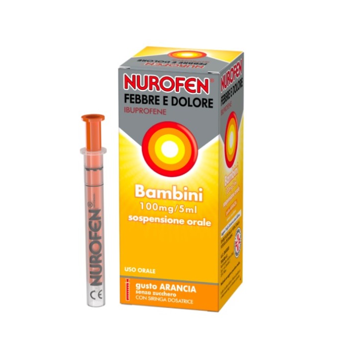 Nurofen Febbre e Dolore Bambini Arancia 150 ml