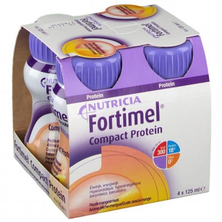 Fortimel Compact Protein Pesca e Mango 4 x 125 ml