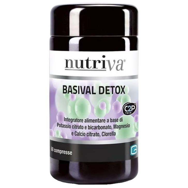 Nutriva Basival Detox 60 Compresse - Integratore Depurativo e Antiossidante